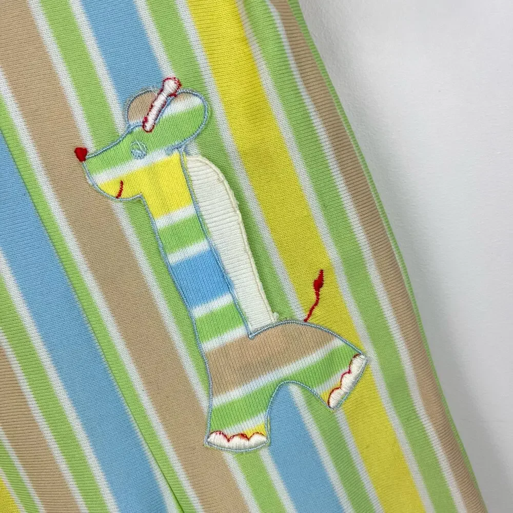 Vintage Tiny Tots Original Striped Giraffe Coverall